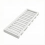 Inset Origami White RTA 30-36"W x 1.63"H x 13.5"D 2-Size Wall Glass Hanger
