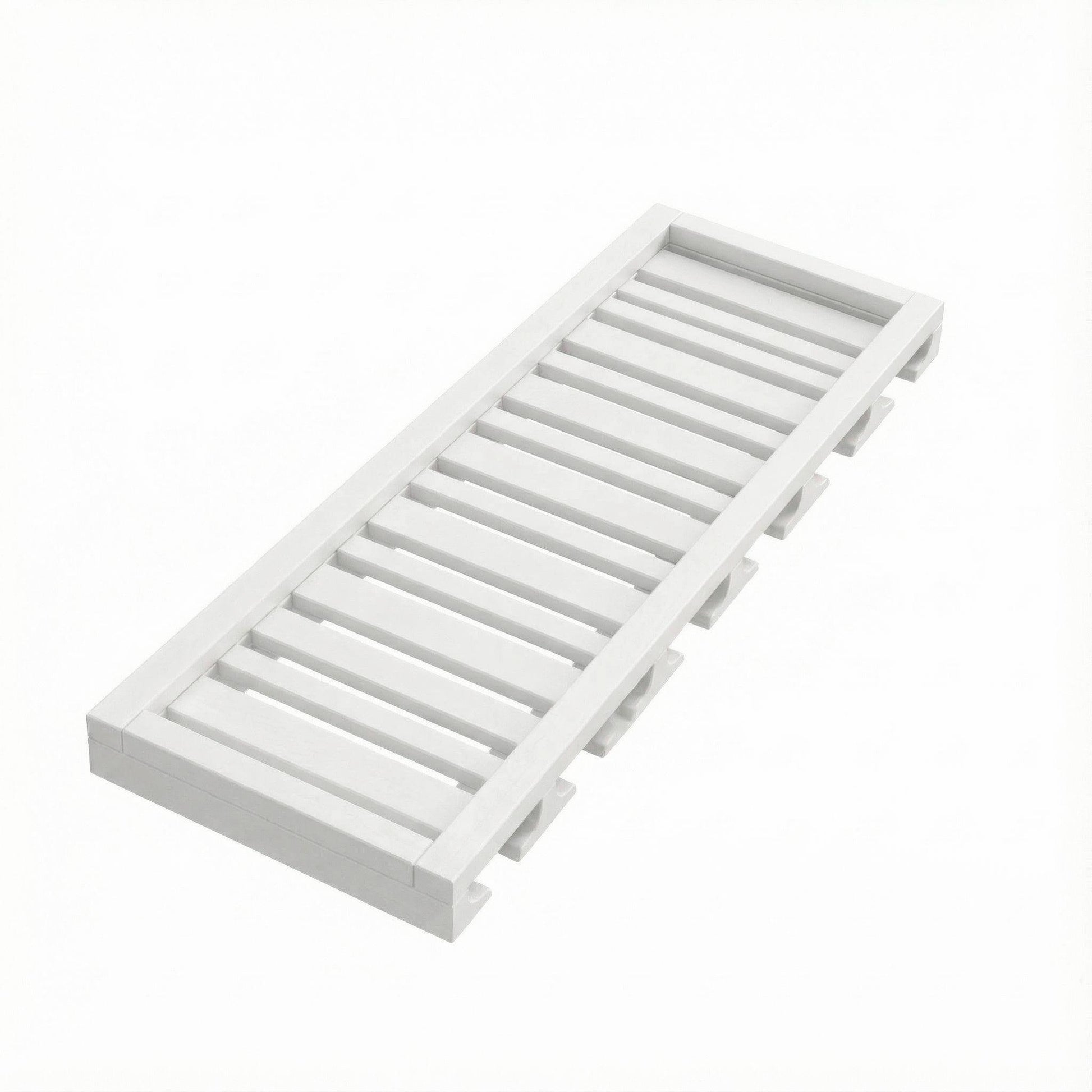Inset Origami White RTA 30-36"W x 1.63"H x 13.5"D 2-Size Wall Glass Hanger