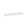 Inset Origami White RTA 30-36"W x 1.63"H x 13.5"D 2-Size Wall Glass Hanger