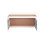 Inset Origami White RTA 30-36"W x 12-24"H x 25"D 7-Size Double Doors Wall Cabinet