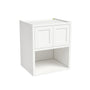 Inset Origami White RTA 30"W x 30-42"H x 25"D 3-Size Double Doors Wall Cabinet with Microwave Opening