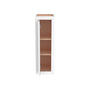 Inset Origami White RTA 9-21"W x 30-42"H x 13.5"D 15-Size Single Door Wall Cabinet