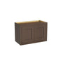 Inset Truffle Brown RTA 24-36"W x 12-24"H x 13.5"D 10-Size Double Doors Wall Cabinet