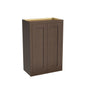 Inset Truffle Brown RTA 24-36"W x 30-42"H x 13.5"D 15-Size Double Doors Wall Cabinet