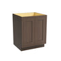 Inset Truffle Brown RTA 24-36"W x 34.5"H x 25"D 5-Size Full Height Double Doors Base Cabinet