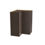 Inset Truffle Brown RTA 25.5"W x 18-42"H x 13.5"D 3-Size Easy Reach Wall Cabinet with 2-3 shelves
