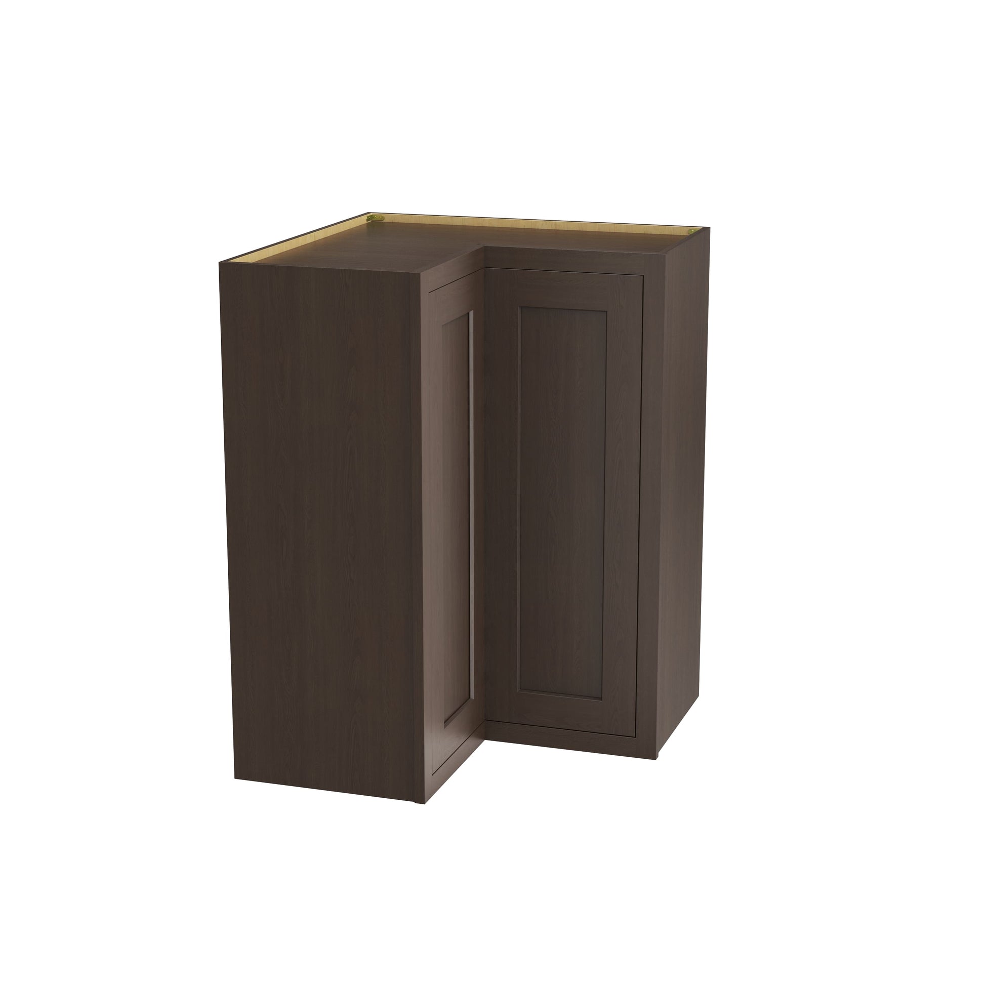 Inset Truffle Brown RTA 25.5"W x 18-42"H x 13.5"D 3-Size Easy Reach Wall Cabinet with 2-3 shelves