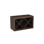Inset Truffle Brown RTA 30-36"W x 15-18"H x 13.5"D 4-Size X-Shaped Wine Grid Wall Rack Cabinet