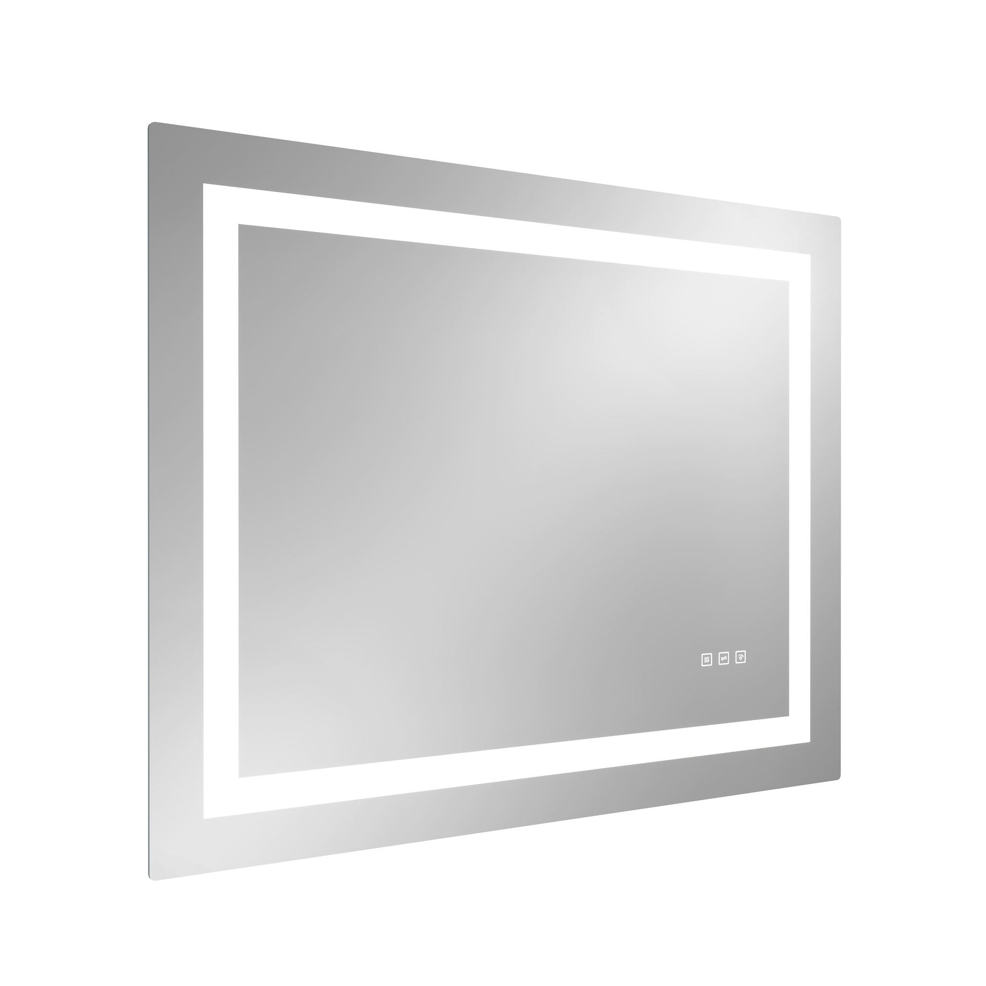 LED Front-Lighted Bathroom Mirror with Touch Dimming and Shadow Free Lighting