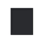 Slim Ebony Black Shaker RTA 12"/15"/18"/21"W x 18"H x 12"D Single Door Short Wall Cabinet