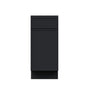 Slim Ebony Black Shaker RTA 12"/15"/18"/21"W x 34.5"H x 24"D Standard Base Cabinet with 1 Drawer and 1 Door