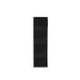 Slim Ebony Black Shaker RTA 12"W x 30"/36"/42"H x 9"D Wall Open Shelf with 3/4 Layers