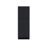 Slim Ebony Black Shaker RTA 24"/30"W x 84"/90"/96"H x 27"D 6-Size Tall Pantry Cabinet with 4 Doors and Shelves