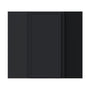 Slim Ebony Black Shaker RTA 24"W x 18"/30"/36"/42"H x 12"D Diagonal Corner Wall Cabinet