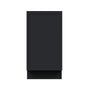 Slim Ebony Black Shaker RTA 9"/18"/21"W x 34.5"H x 24"D Full Height Door Base Cabinet with Single Door