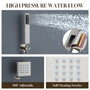 12" Thermostatic Complete Shower System with Rough-in Valve & 6 Body Jets
