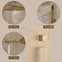 10" Wall Mounted Dual Shower Head Rain Shower System with Tub Spout