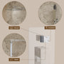 10" Wall Mounted Dual Shower Head Rain Shower System with Tub Spout