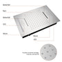 Deluxe 4-Function Thermostatic Shower System with LED Lighting & Bluetooth Music 