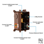 10” Rose Gold and Black Wall-Mounted Shower System with Handheld Shower