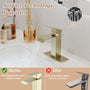 Waterfall Spout Bathroom Faucet,Single Handle Bathroom Vanity Sink Faucet