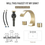 Modern Design 2-Handle Centerset Bathroom Faucet with Pop-up Drain