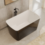 49" Acrylic Freestanding Japanese Soaking Bathtub with Sit-In Design