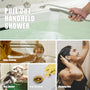 3-Handle 5 Holes Deck-Mounted Bathtub Faucet with Handheld Shower
