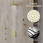 8-inch Ceiling-Mounted Thermostatic Shower System with Body Jets