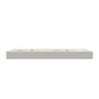 59.5 in. Solid Surface Double Wall-Mounted Basin Sink with 2 Faucet Holes