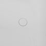 51" Matte White Solid Surface Freestanding Bathtub with Integrated Seat