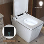 Square Smart Bidet Toilet with Heated Seat and Radar Sensor Lid