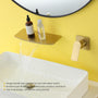 Wall Mounted Single Handle Waterfall Bathroom Sink Faucet with Rough-in Valve