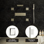 23.6" x 15.7" Ceiling-Mounted 5-Function Thermostatic Shower System with Neck/Back Massage Spout