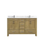 42"/55"/60"/72"/84" Warm Oak Freestanding Bathroom Vanity with Solid Wood Construction