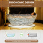 69" Sculptural Transparent Resin Freestanding Soaking Bathtub 