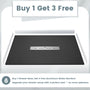 Durable SMC Composite Shower Base Pan with Center Drain in Black & White