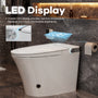 Mordern One-piece Elongated Smart Bidet Toilet with Digital Display, Auto Lid, Heated Seat & Dual Flush
