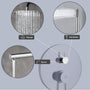 Casainc Round 3 Functions Wall Mount Dual Shower Heads Shower System In Black
