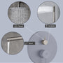 Casainc Round 3 Functions Wall Mount Dual Shower Heads Shower System In Black