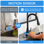 Touchless Dual-Sensor Pull-Down Kitchen Faucet with Modern Design