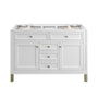 James Martin Chicago 48" Single Vanity Cabinet with Shelves & Drawers