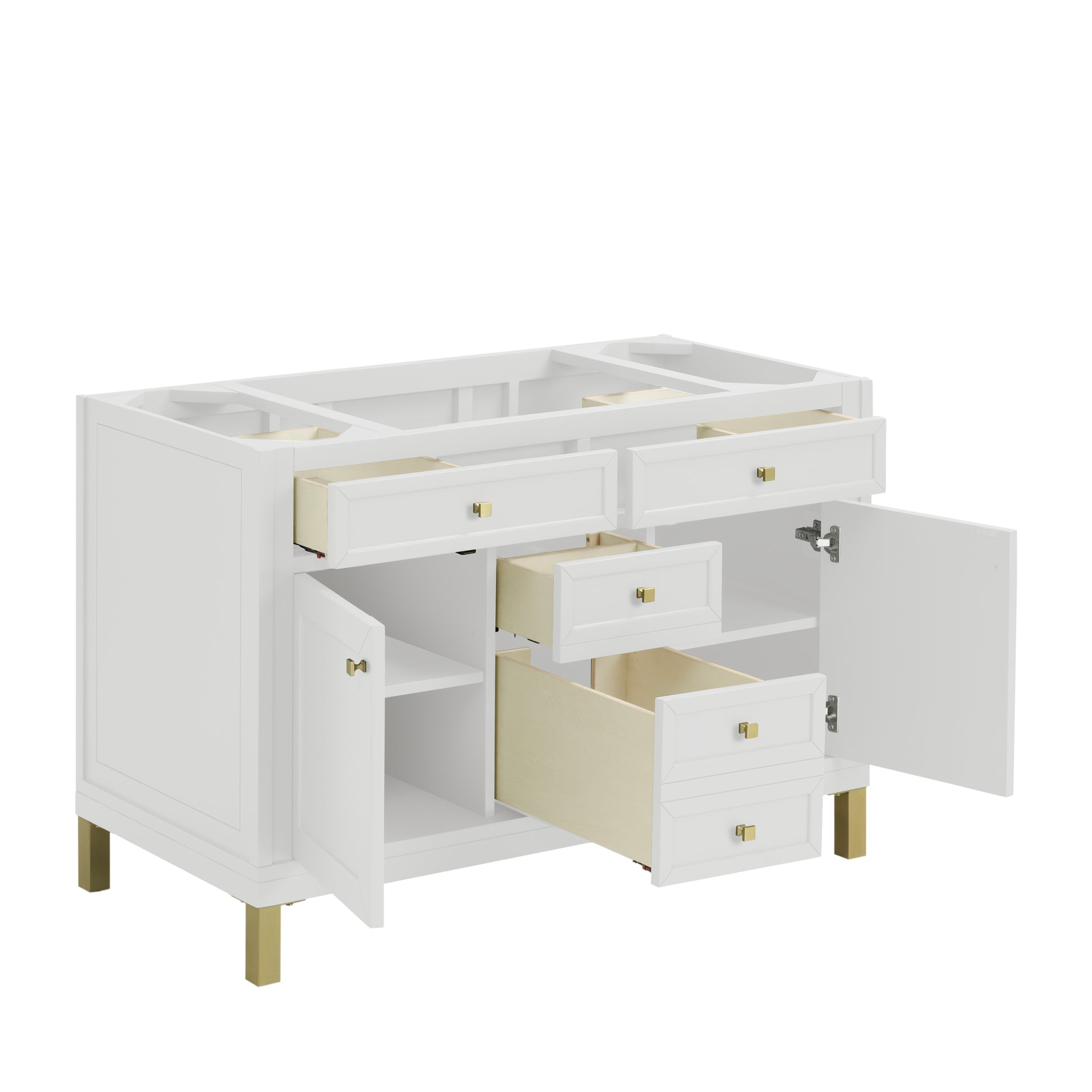 James Martin Chicago 48" Single Vanity Cabinet with Shelves & Drawers