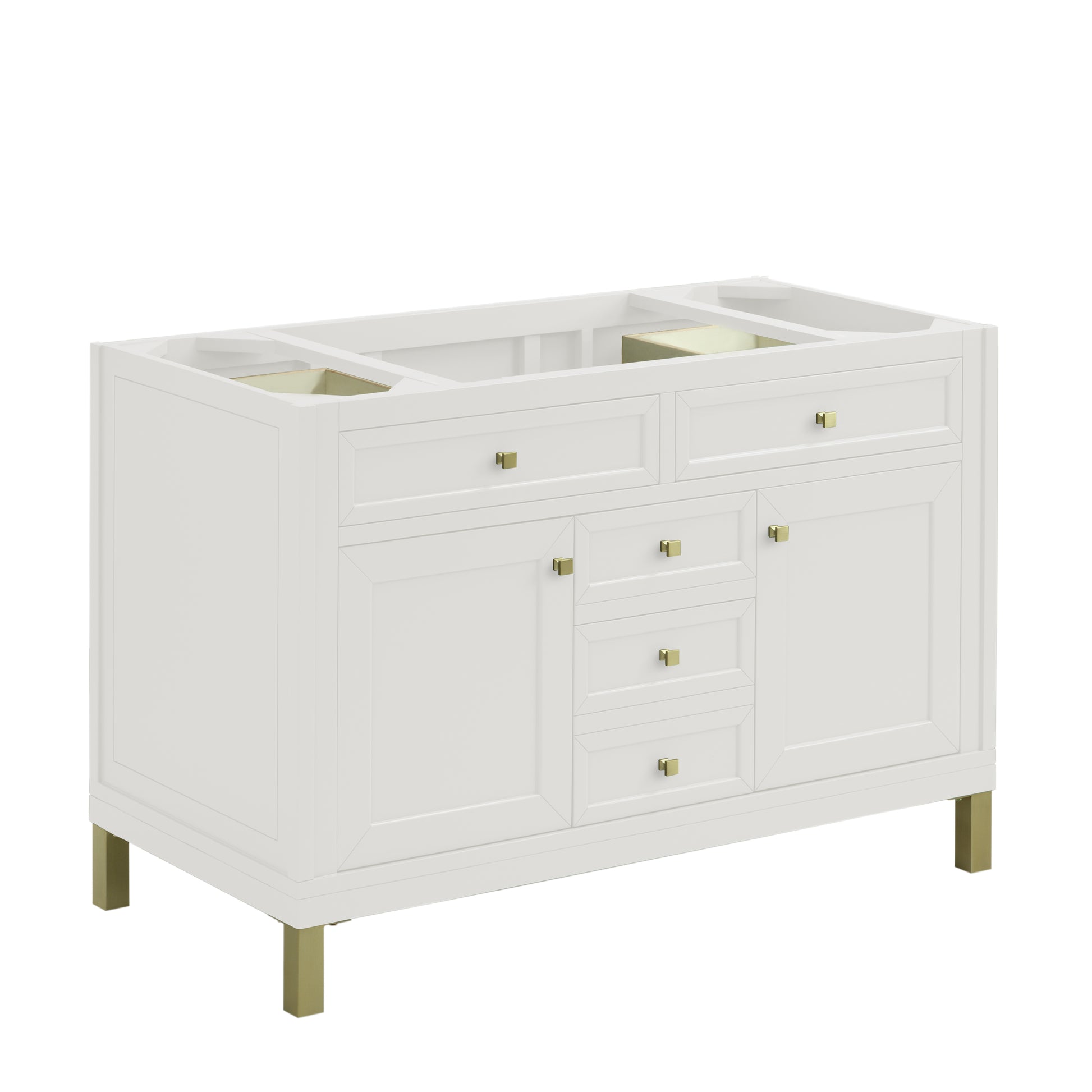 James Martin Chicago 48" Single Vanity Cabinet with Shelves & Drawers