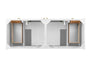 James Martin Chicago 60" Double Vanity Cabinet with Double Doors, Drawers & Adjustable Shelves