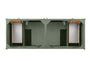James Martin Chicago 60" Double Vanity Cabinet with Double Doors, Drawers & Adjustable Shelves