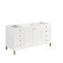 James Martin Chicago 60" Single Vanity Cabinet with Doors, Drawers & Adjustable Shelves