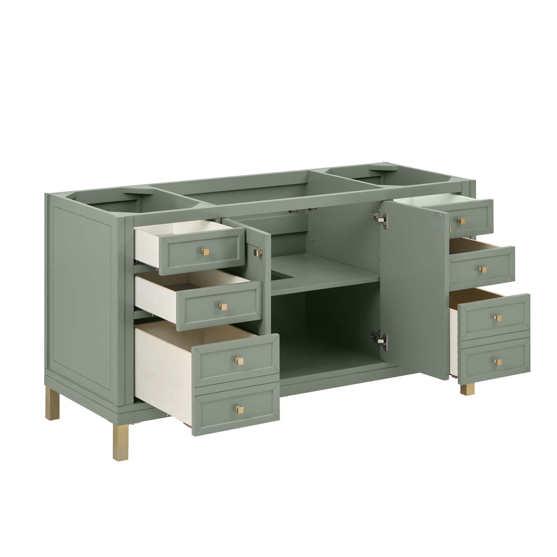 James Martin Chicago 60" Single Vanity Cabinet with Doors, Drawers & Adjustable Shelves