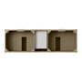 James Martin Chicago 72" Double Vanity Cabinet with Double Doors, Drawers & Adjustable Shelves