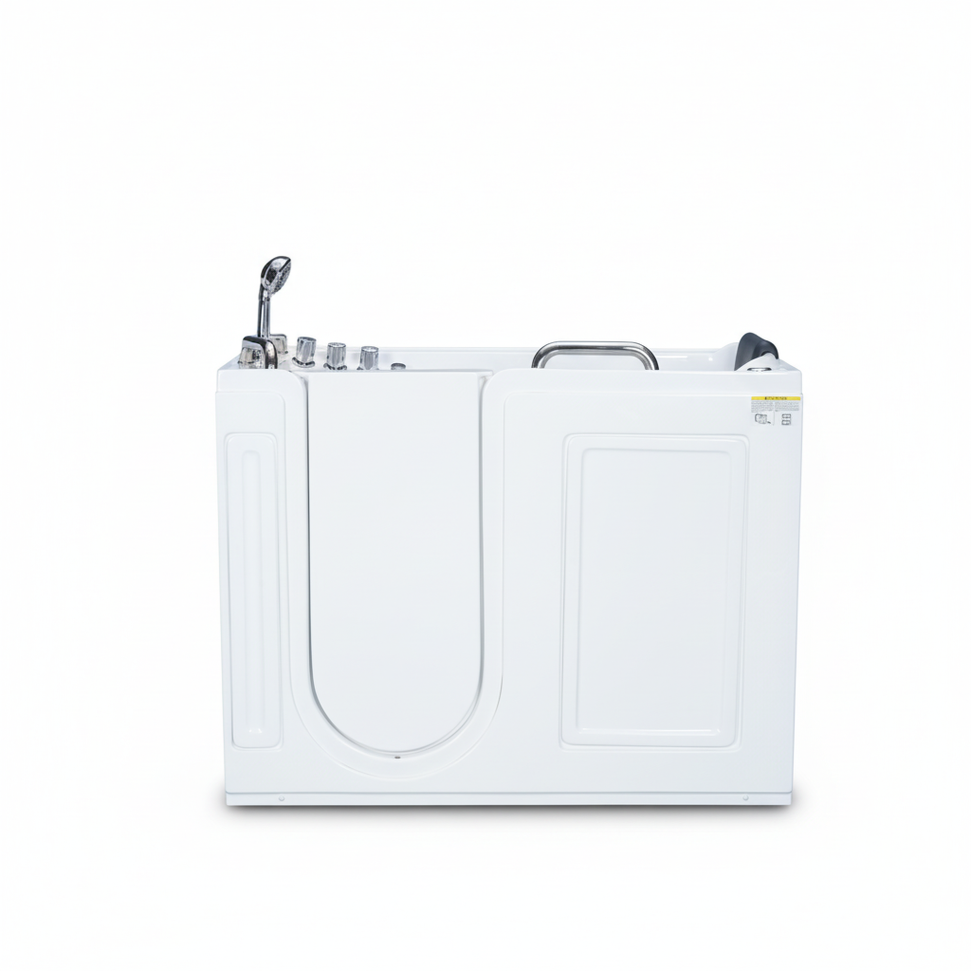 Walk-In Whirlpool Bathtub with Hydro-Air Massage, Heater & Ozone